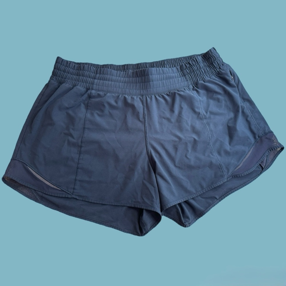 Lululemon Hotty Hot Short *High-Rise Long 4"
True Navy